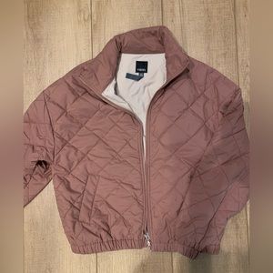 Vuori Quilted Bomber Jacket in Mauve